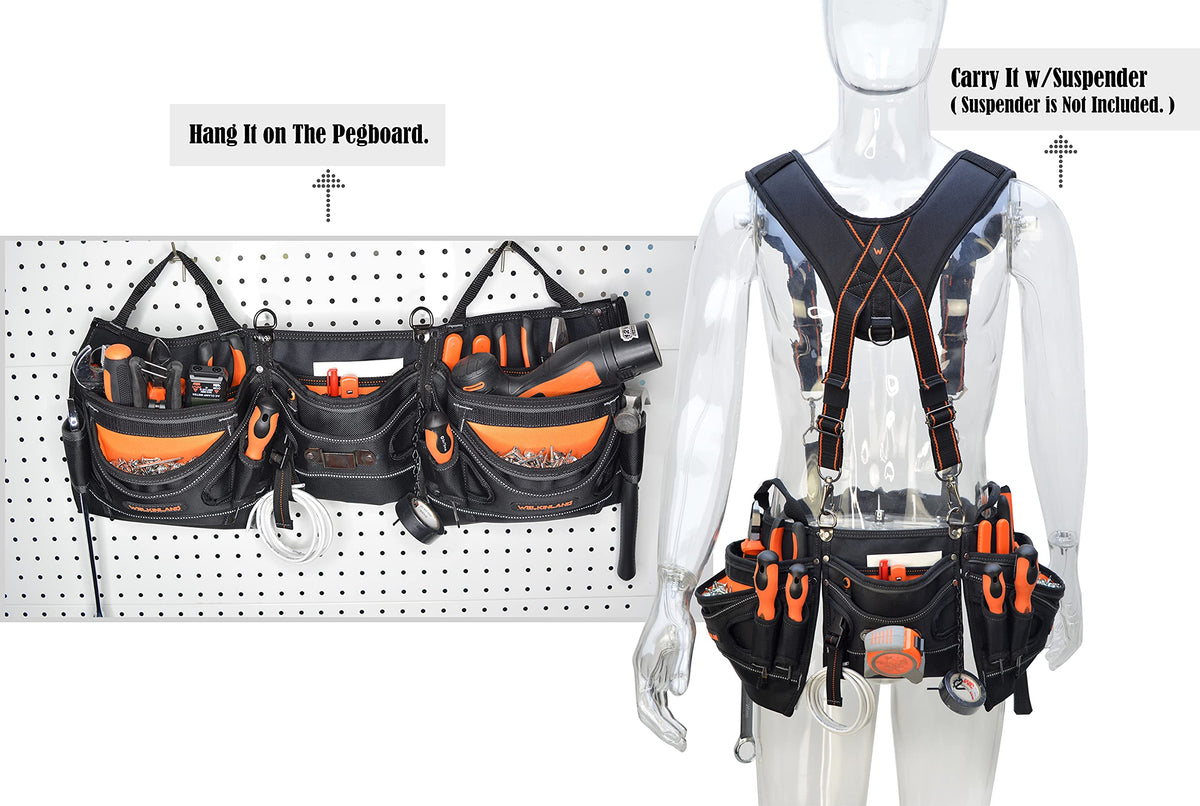 Heavy-Duty 18-Pocket Tool Belt Q55714