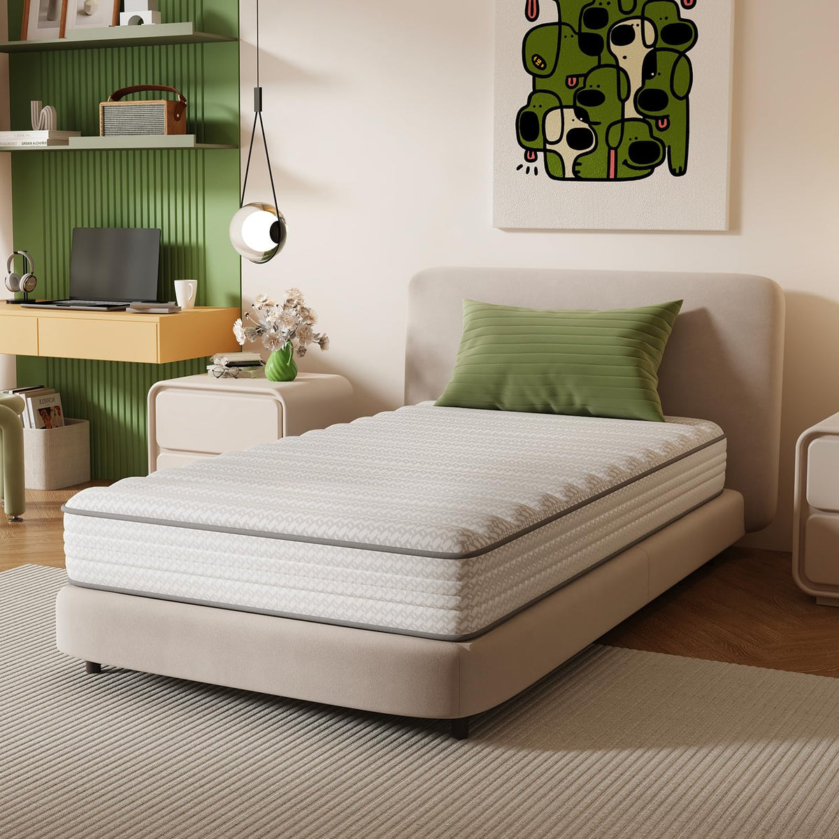 6 Inch Twin Size Hybrid Mattress S628