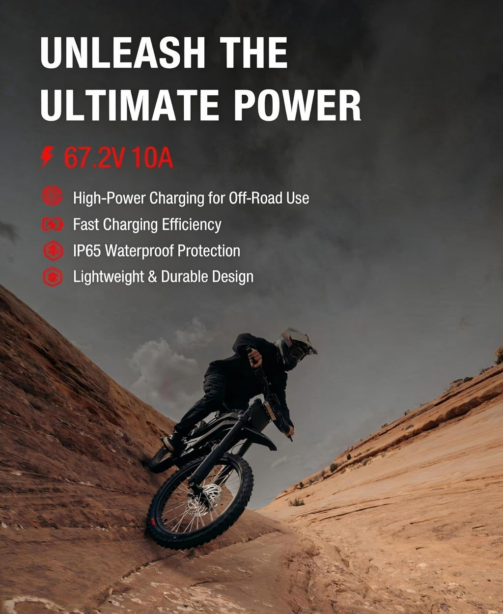 67.2V 10A Waterproof IP65 Lithium Battery Charger N3864