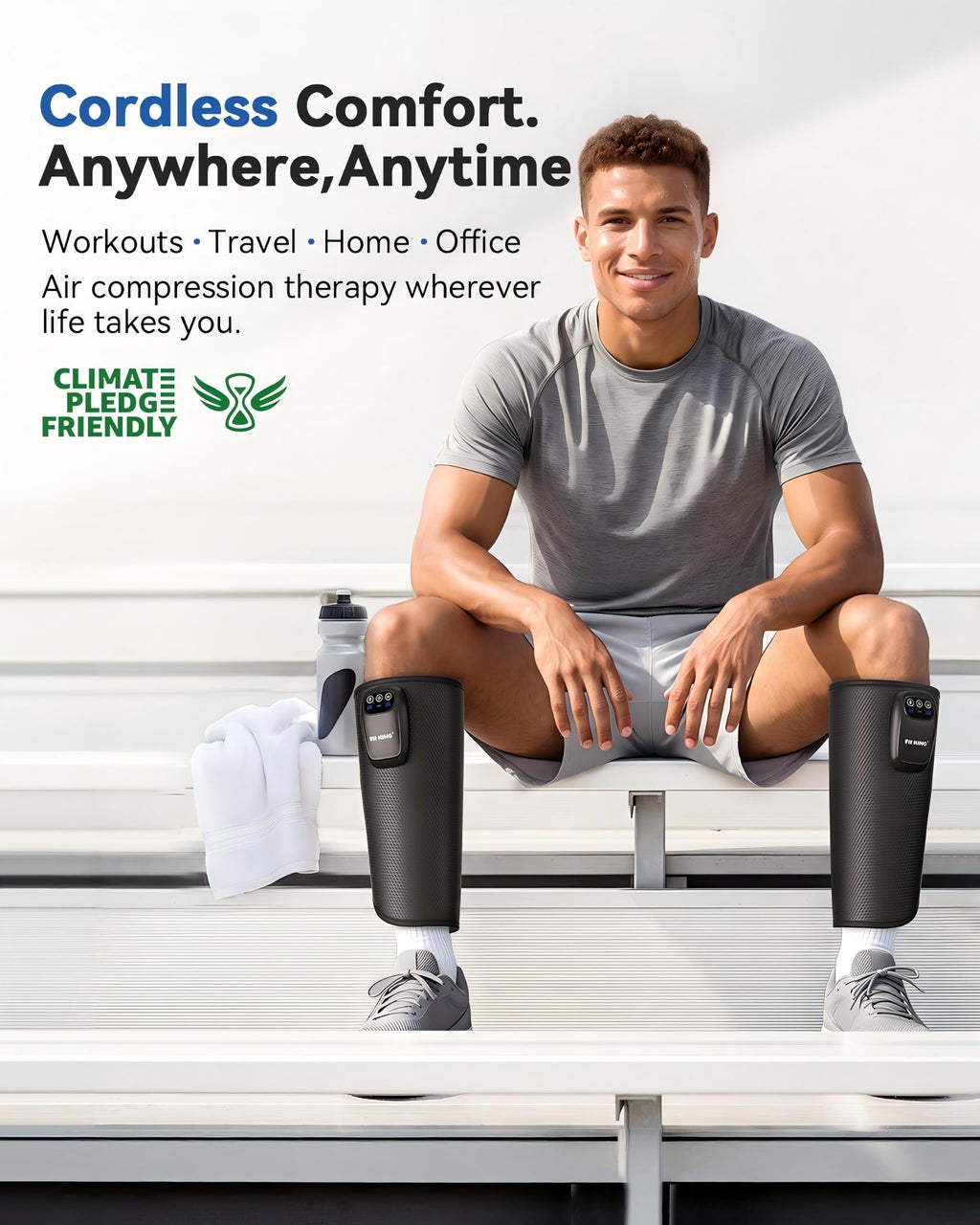 Cordless Rechargeable Leg Compression Massager Q460019