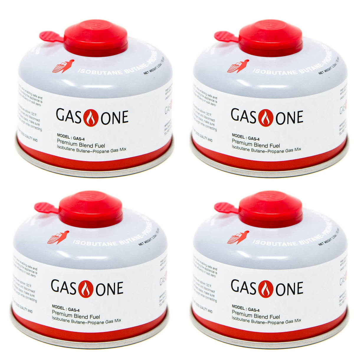 Camping Fuel Isobutane Fuel Canister 100g 4 Pack N160