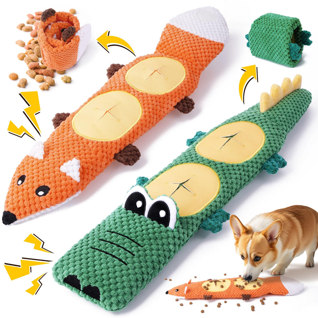 2 Pack No Stuffing Squeaky Dog Toys Q562016