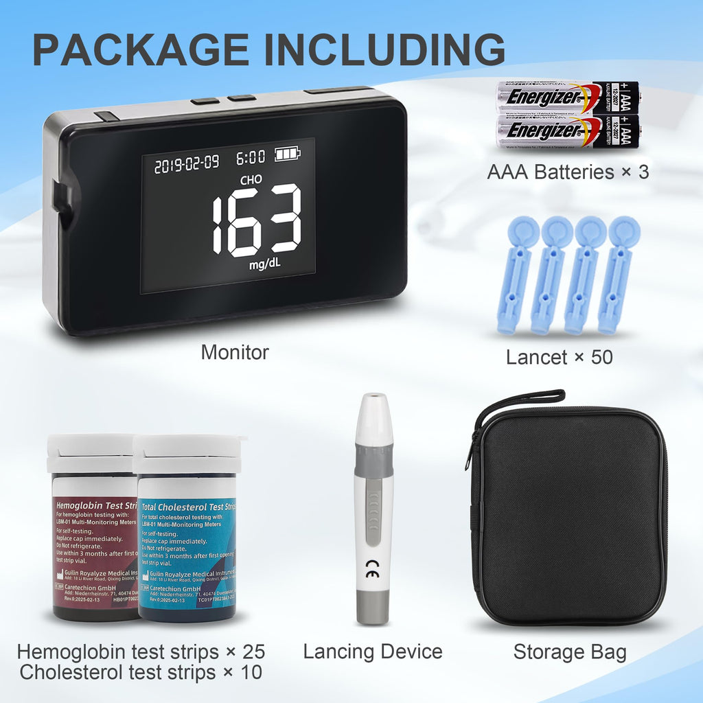 Hemoglobin Test Meter with 25 Test Strips Y13425