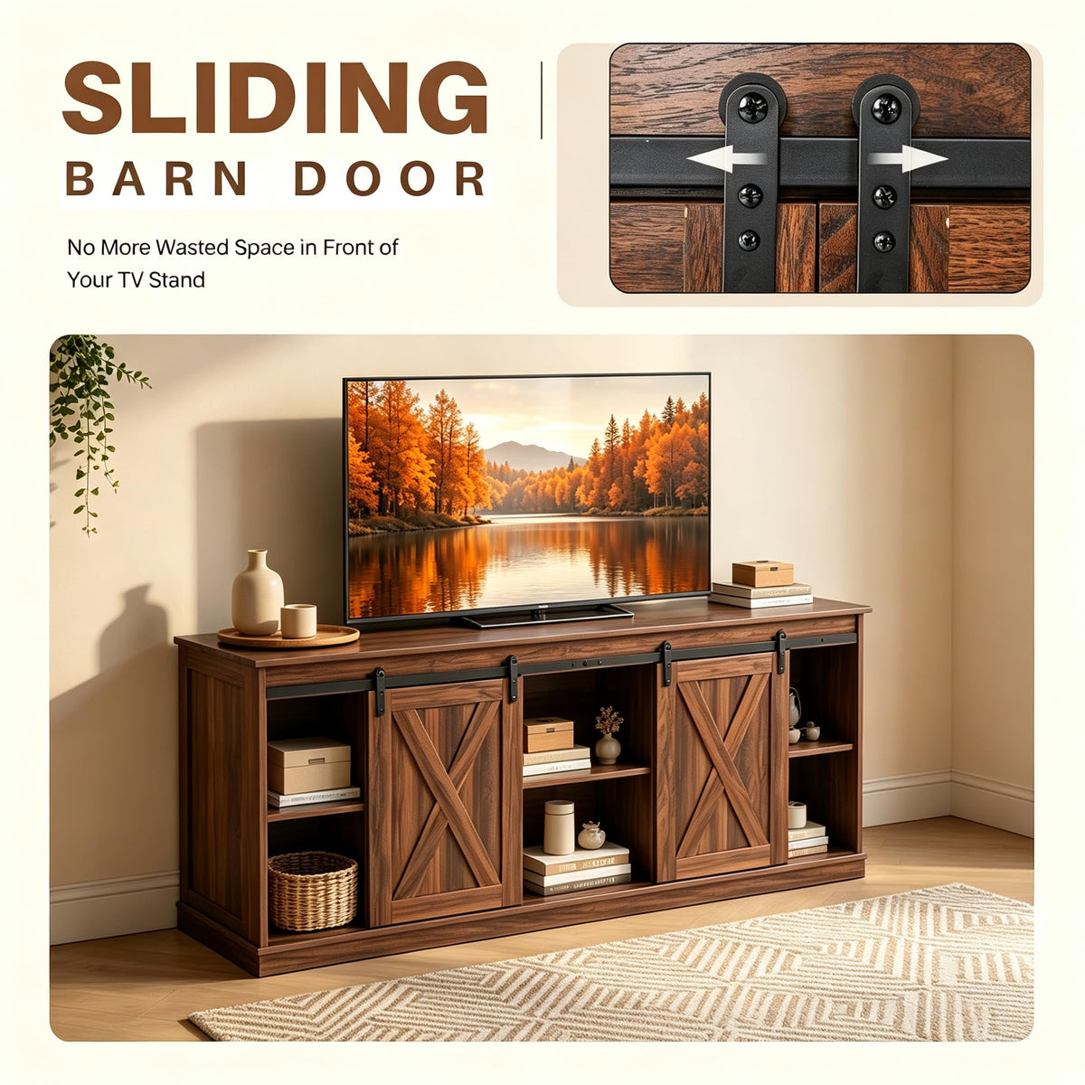 Farmhouse TV Stand for 65" TV K2238