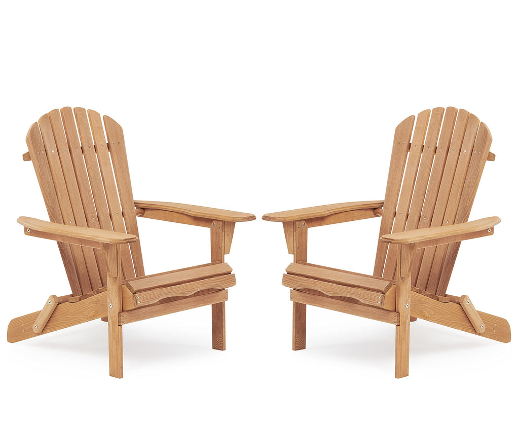 Wooden Folding Adirondack Chair Set of 2 H850072