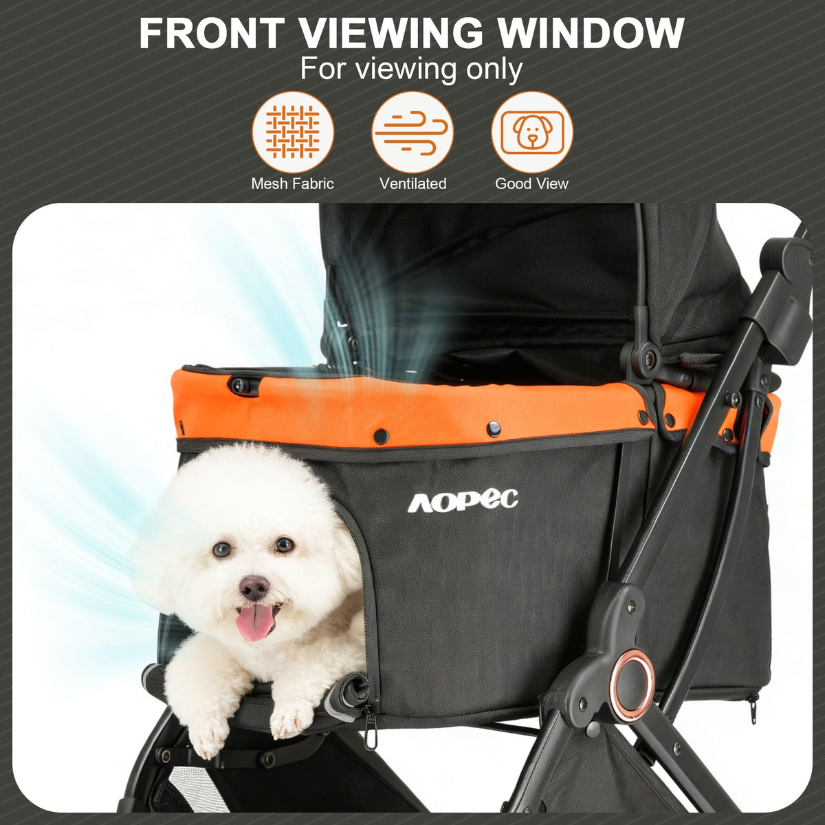 Black Pet Stroller P39307