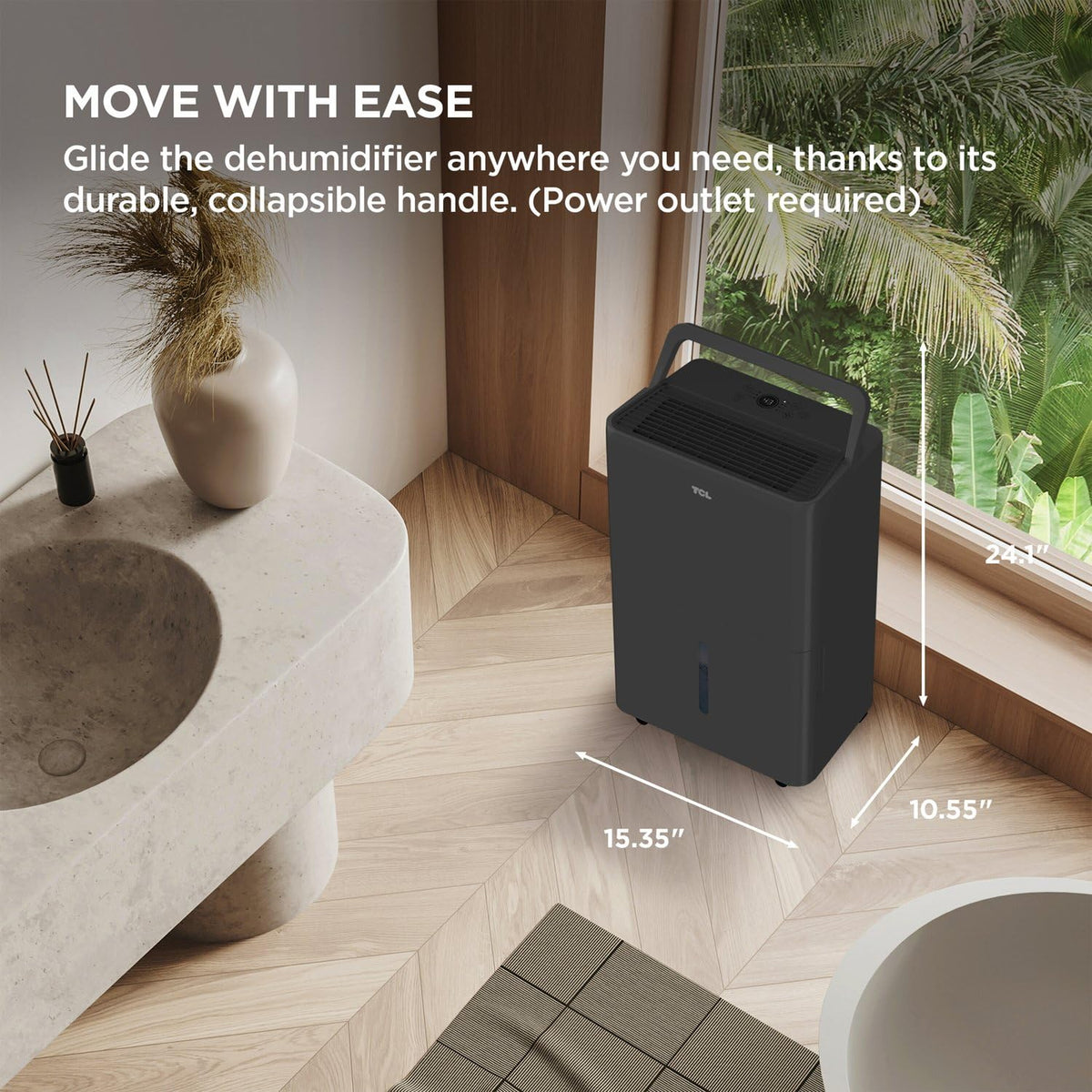 50-Pint Portable Smart Dehumidifier with Pump T911