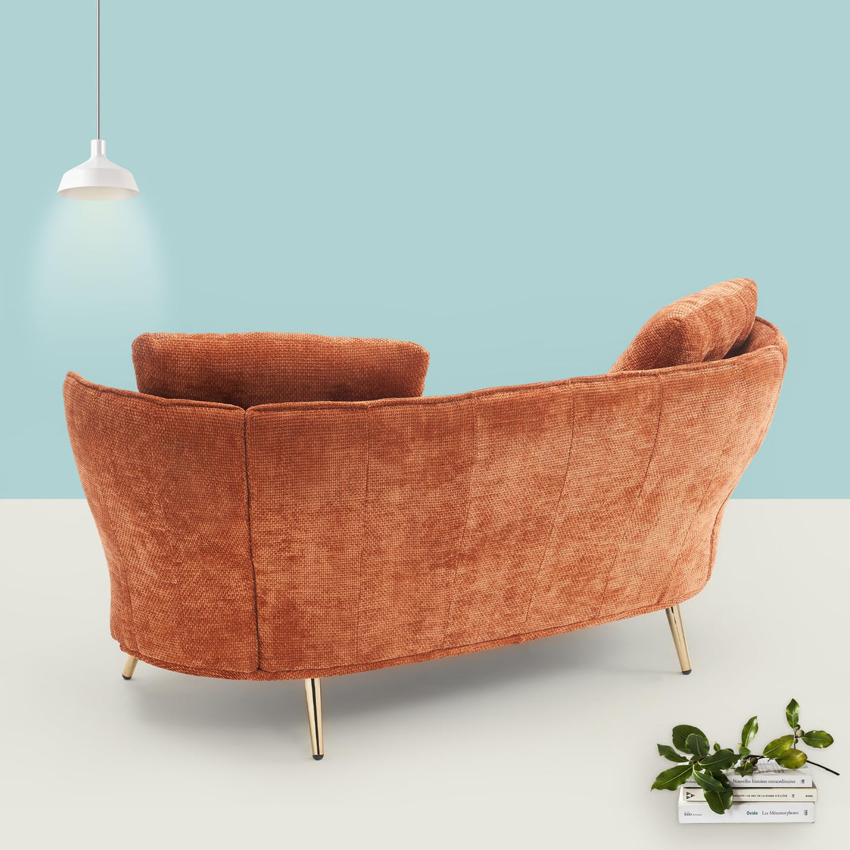 Tufted Velvet Two Seater Sofa U20282