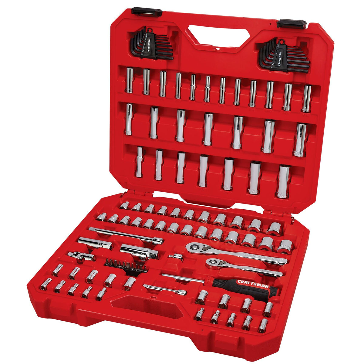 105 Pcs Standard and Metric Mechanics Tool Set with Case D59897