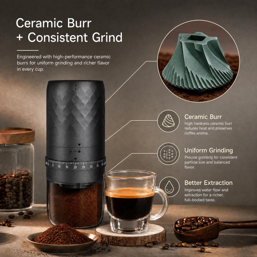 Cordless Burr Coffee Grinder E9035