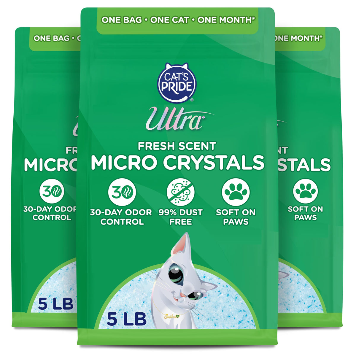 Fresh Scent Micro Crystals Litter 15lb H384593