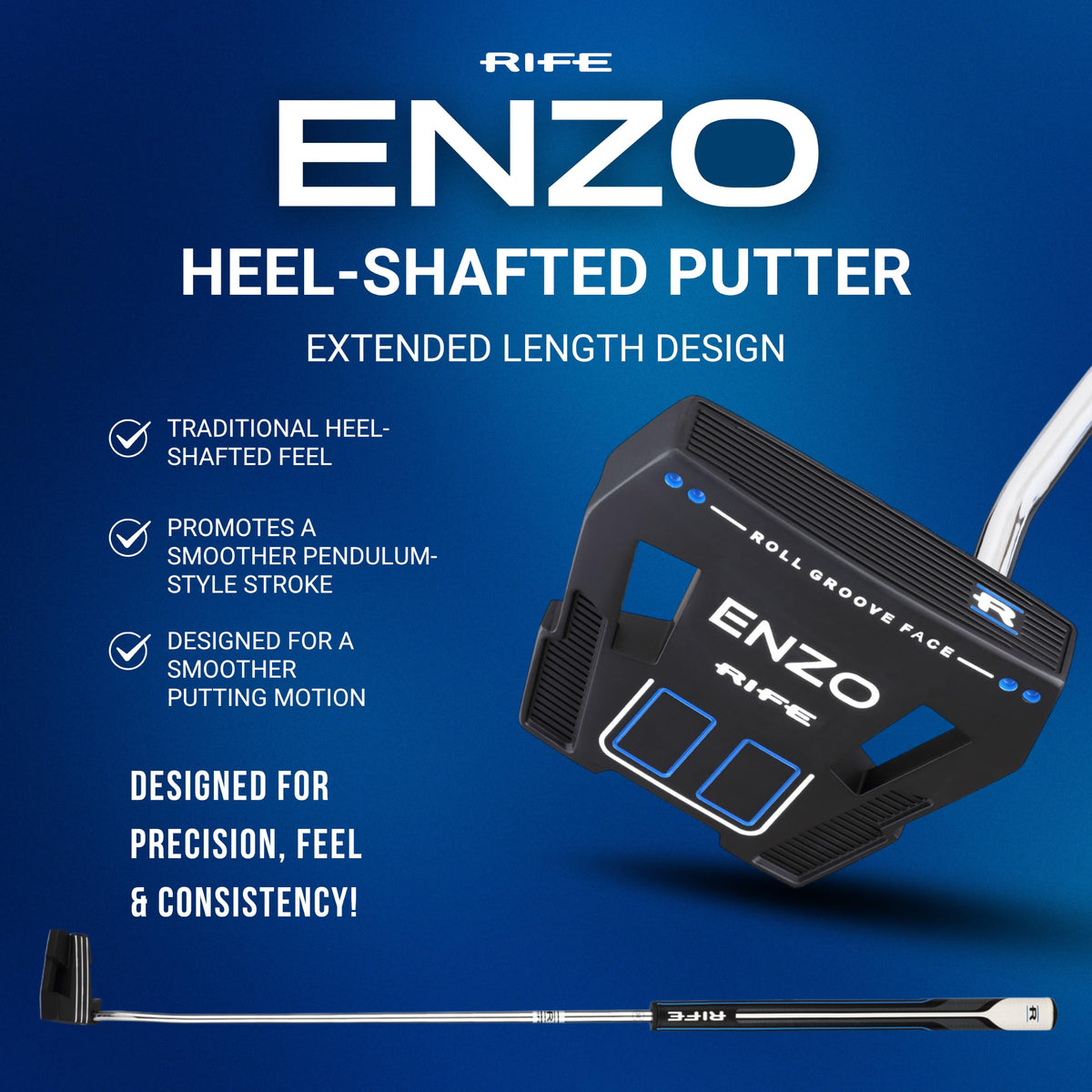Extra Long 38 Inches Putter with Headcover M870018