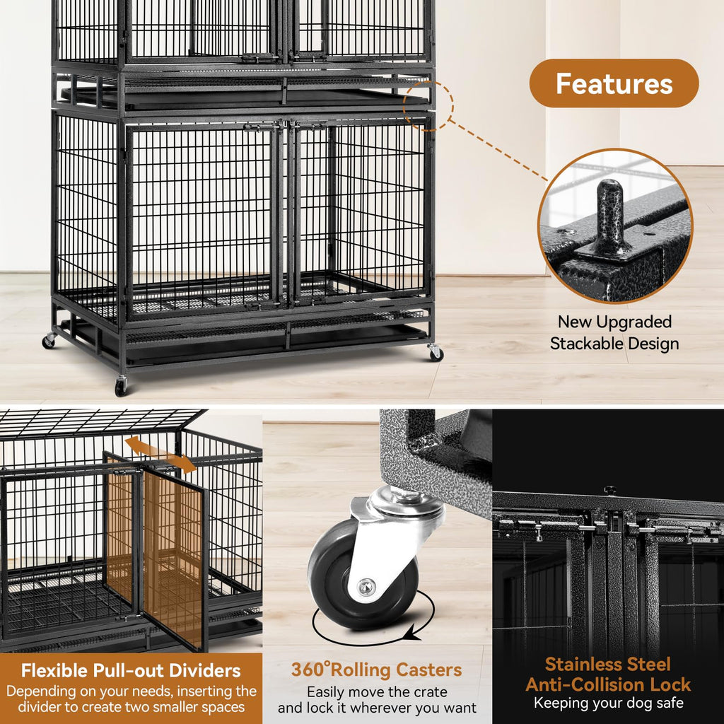 48 inch Wire Dog Crate with Divider Q803