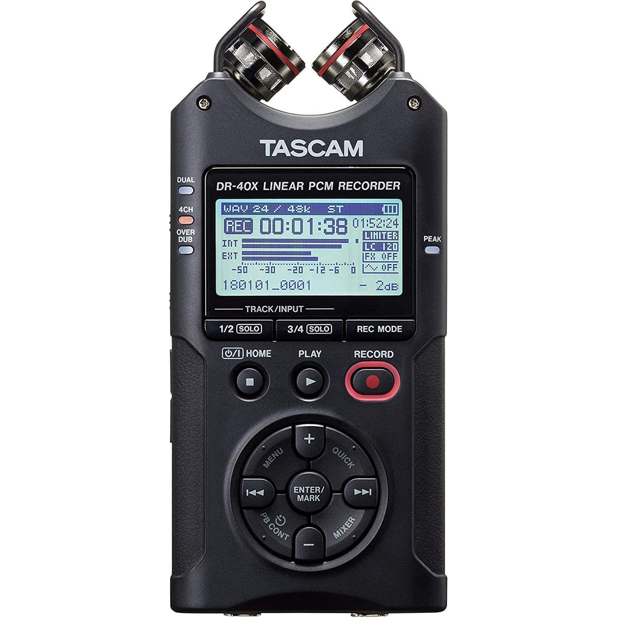 4-Track Portable Handheld Field Recorder with 2 XLR/TRS Inputs C96279