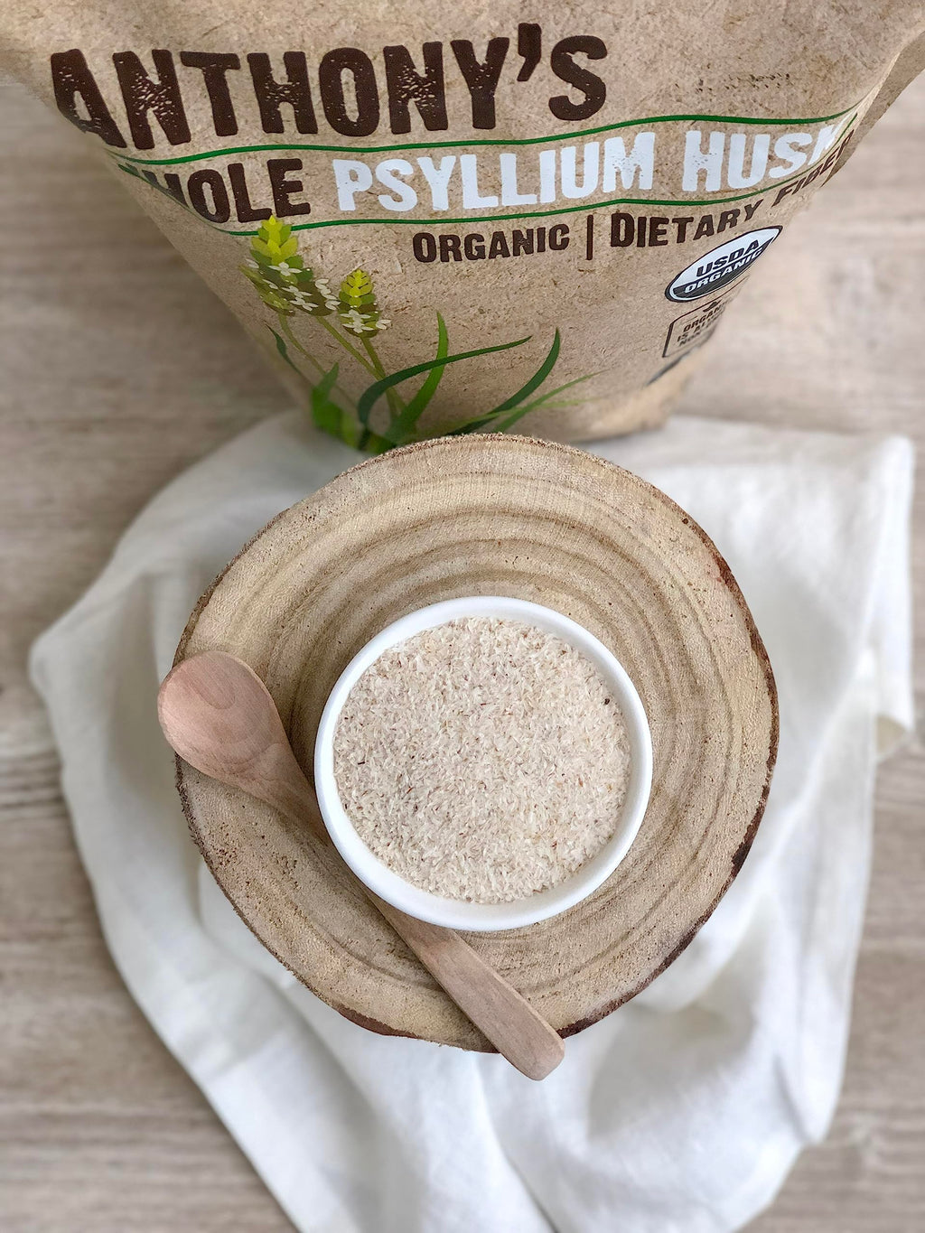 Organic Whole Psyllium Husks, 1.5 lb, Gluten Free Y8170