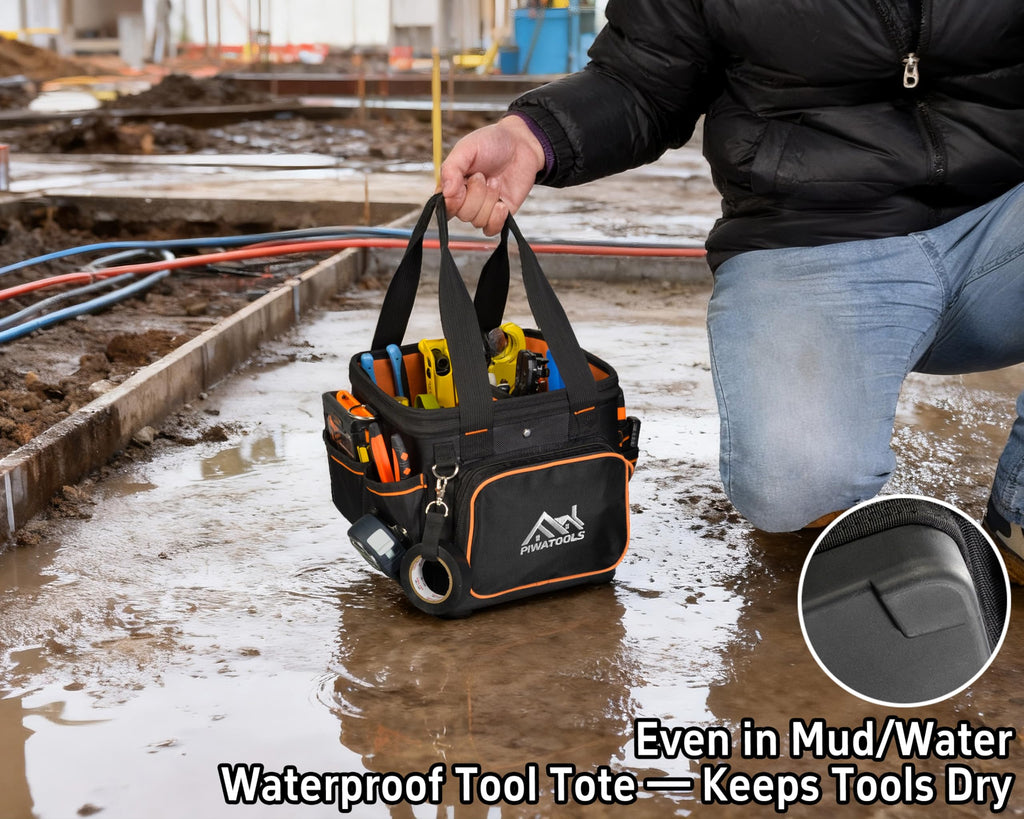 10" Compact Open-Top Tool Tote Bag O6570