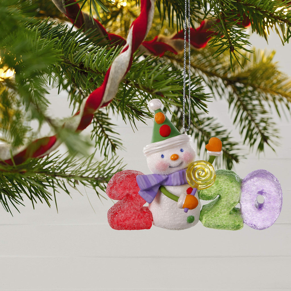 Plastic Christmas Ornament 2020 Year-Dated U928036