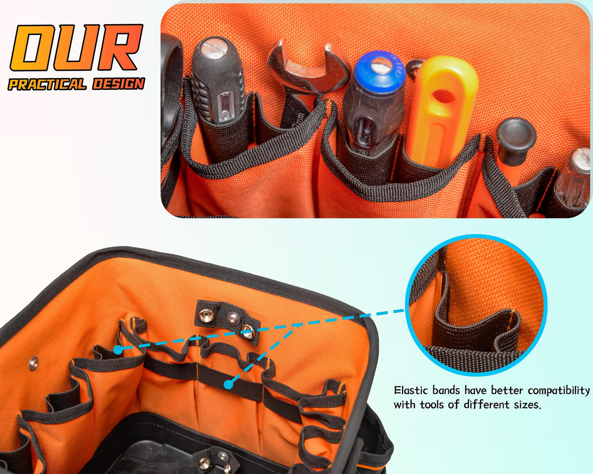 10" Compact Open-Top Tool Tote Bag O6570