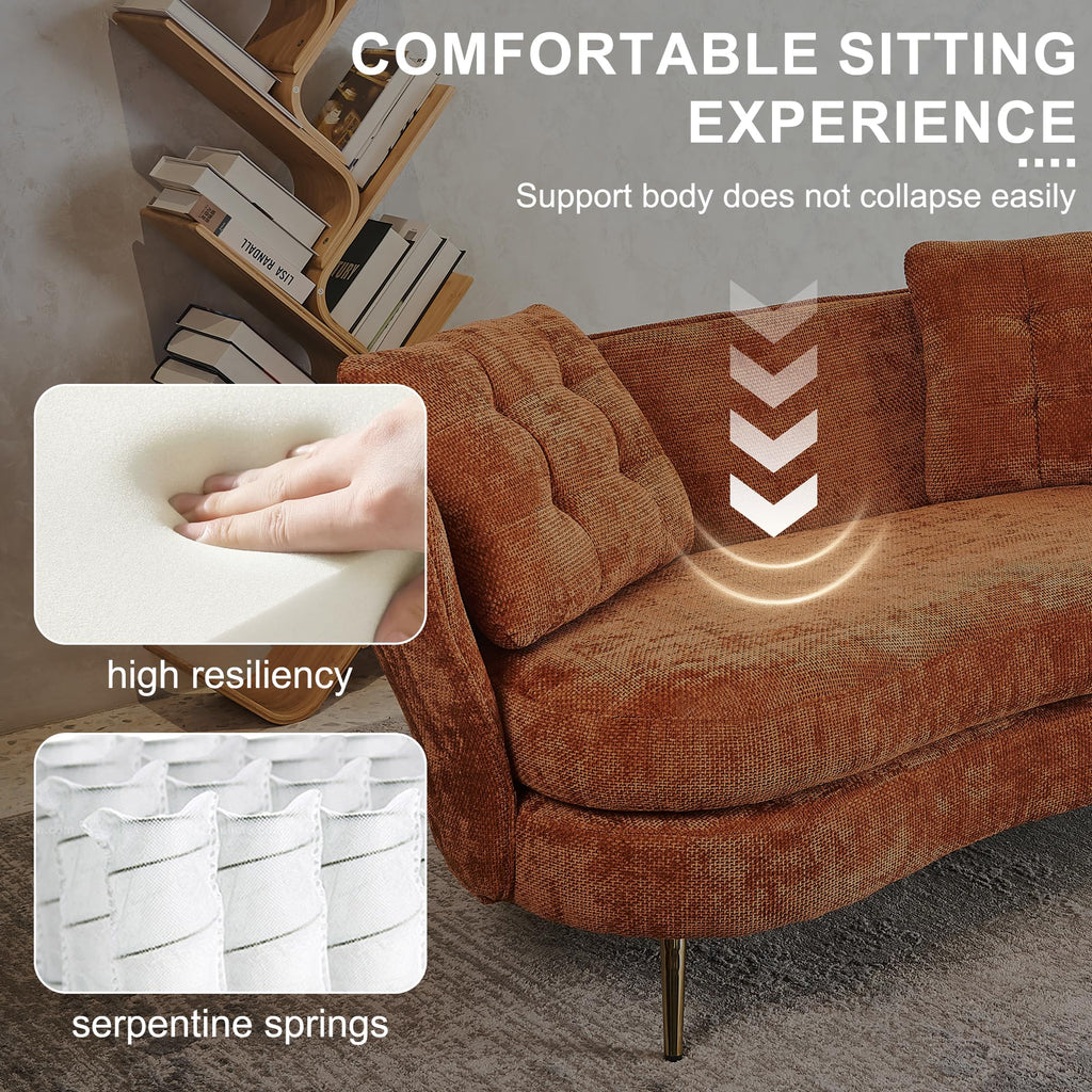 Tufted Velvet Two Seater Sofa U20282