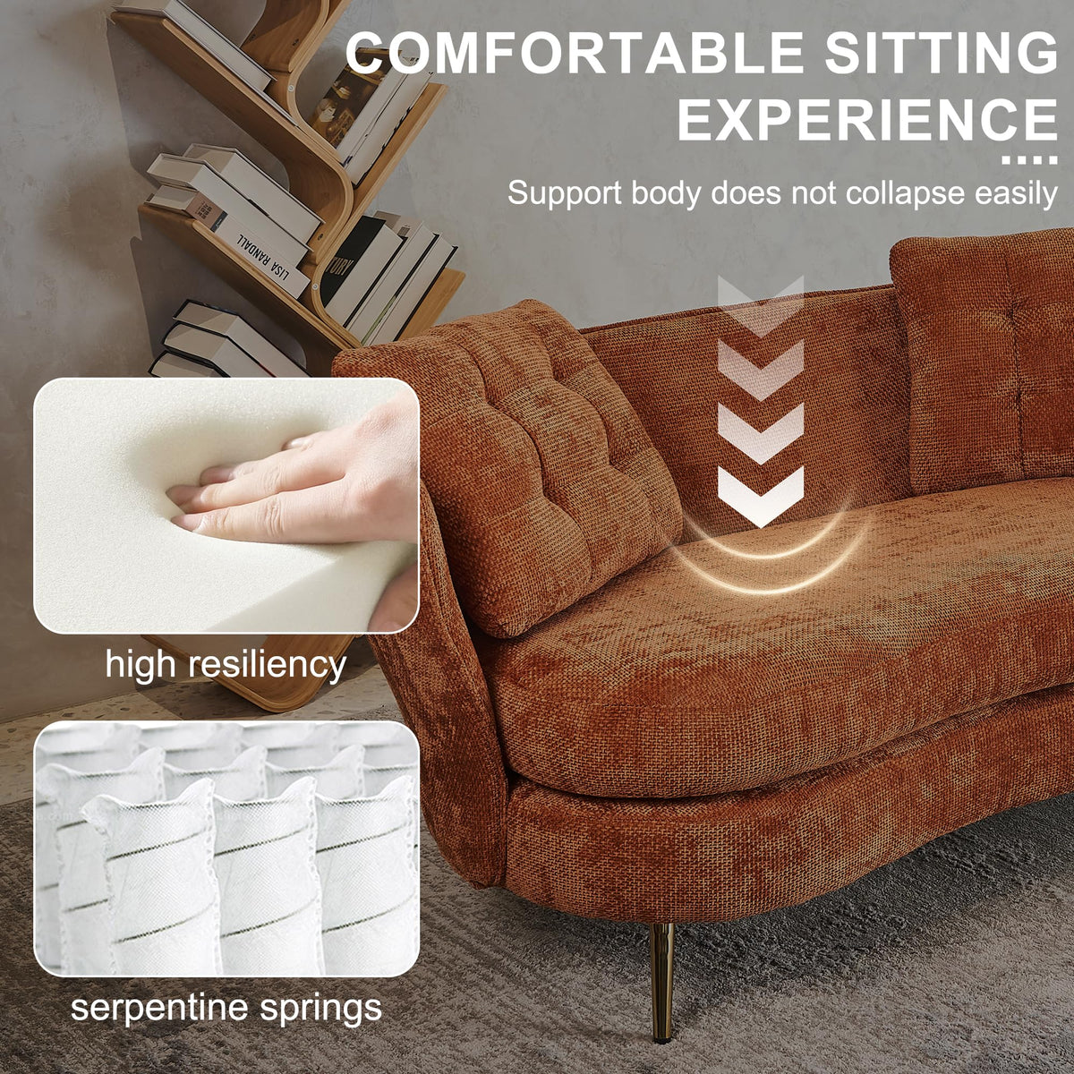 Tufted Velvet Two Seater Sofa U20282