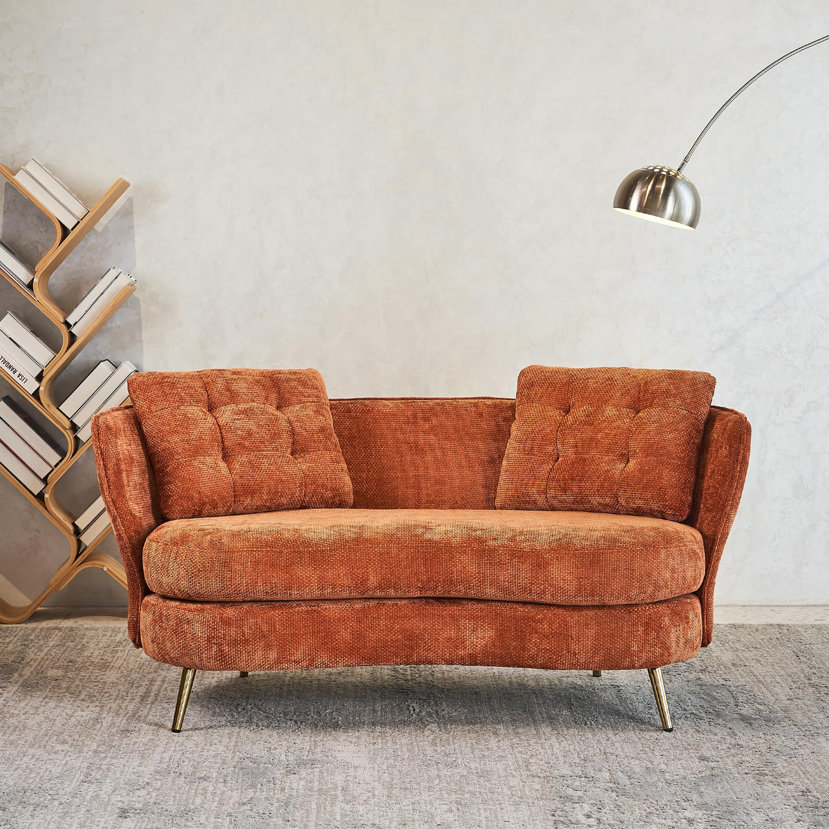 Tufted Velvet Two Seater Sofa U20282