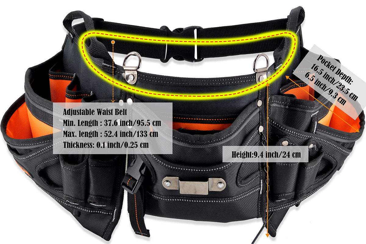 Heavy-Duty 18-Pocket Tool Belt Q55714