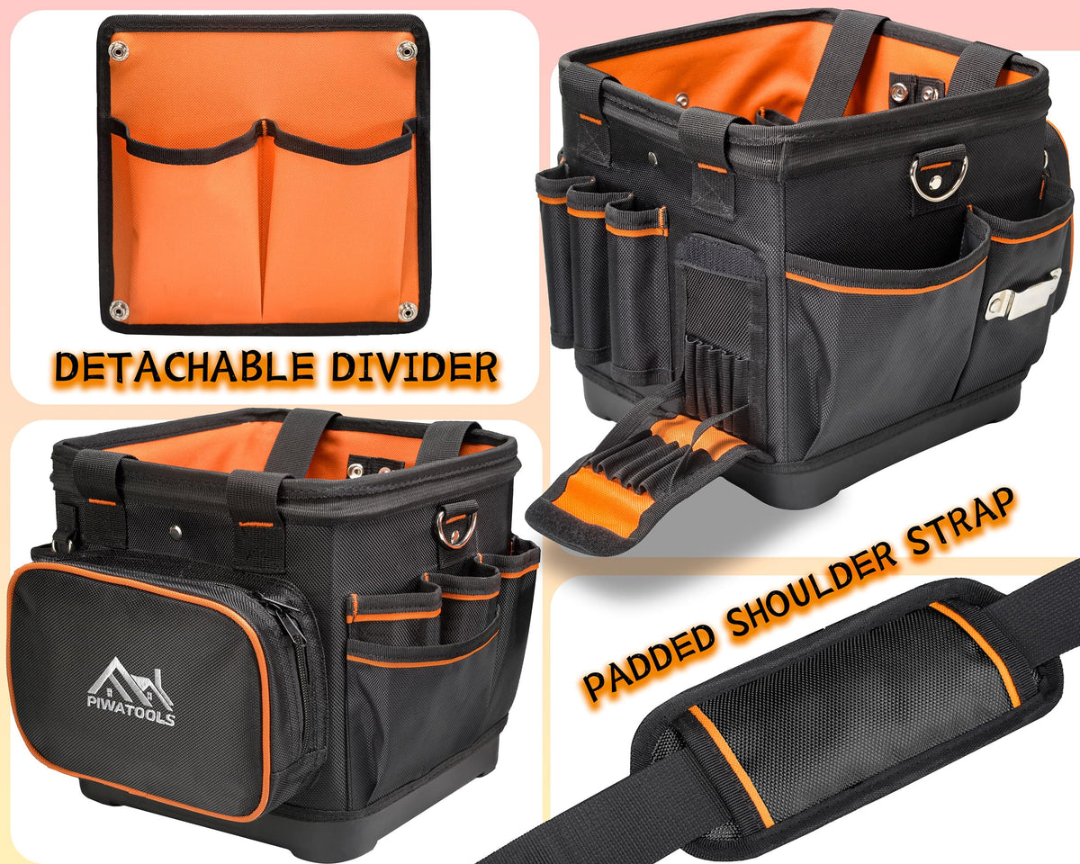 10" Compact Open-Top Tool Tote Bag O6570