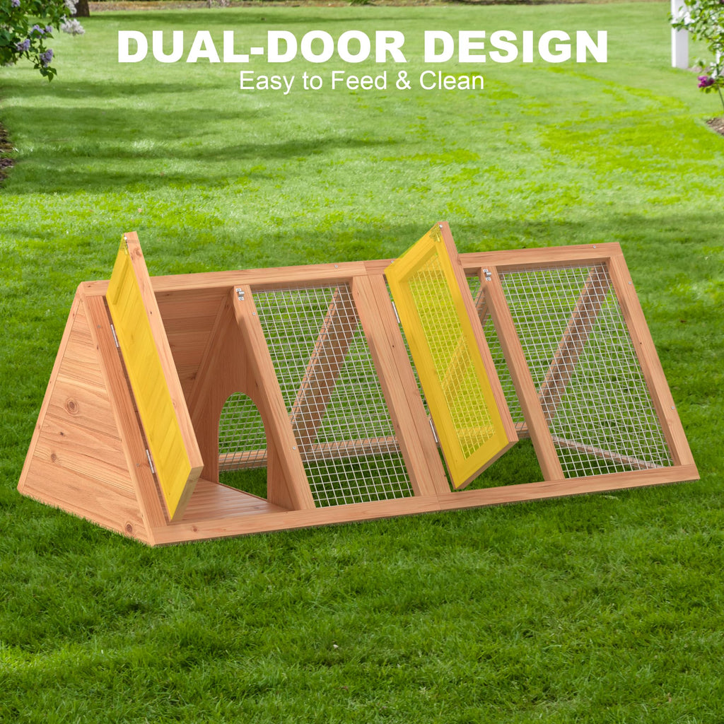 Wooden Chicken Coop and Rabbit Hutch H9943