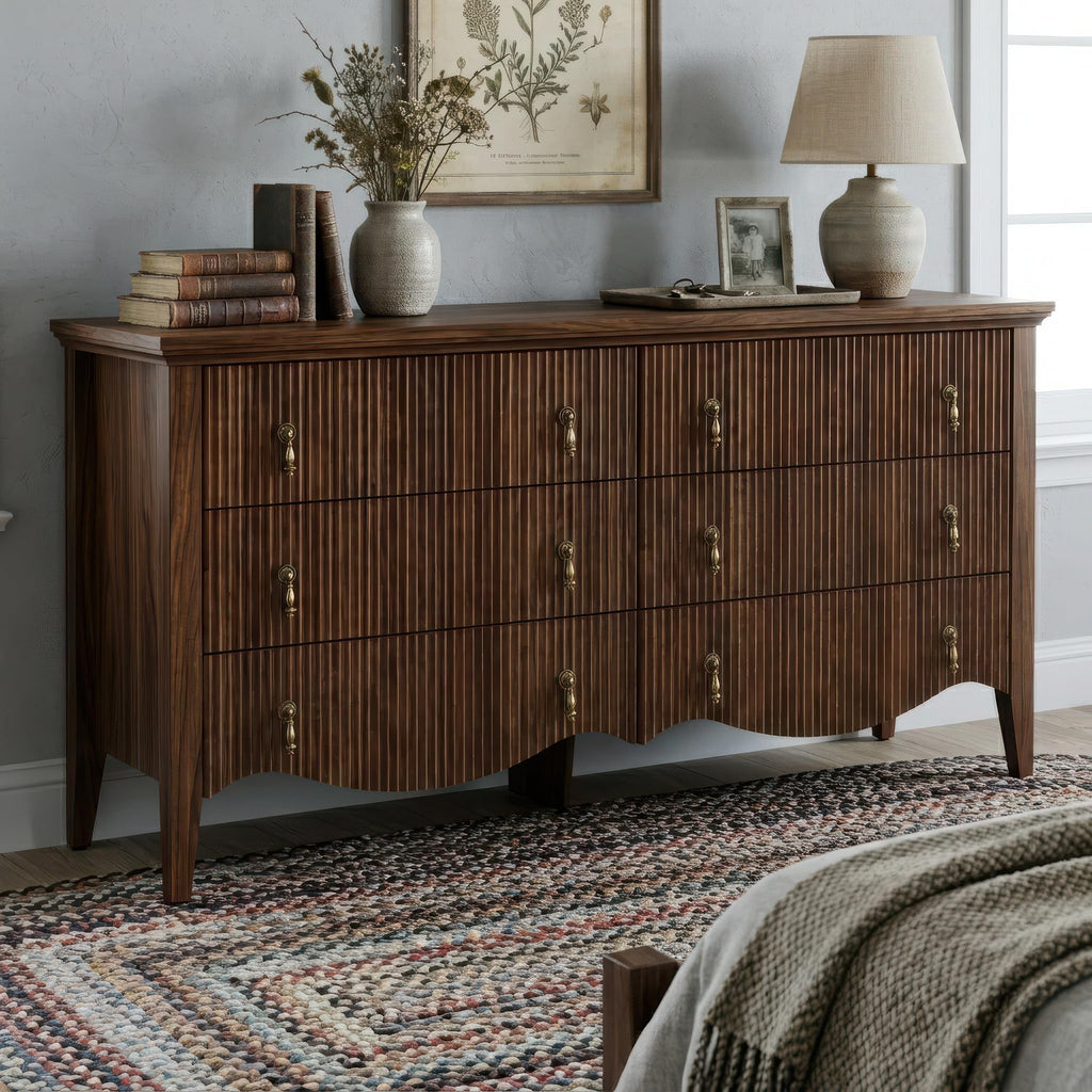 6-Drawer Fluted Dresser N765