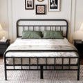 Queen Size Metal Bed Frame with Storage Space O2338
