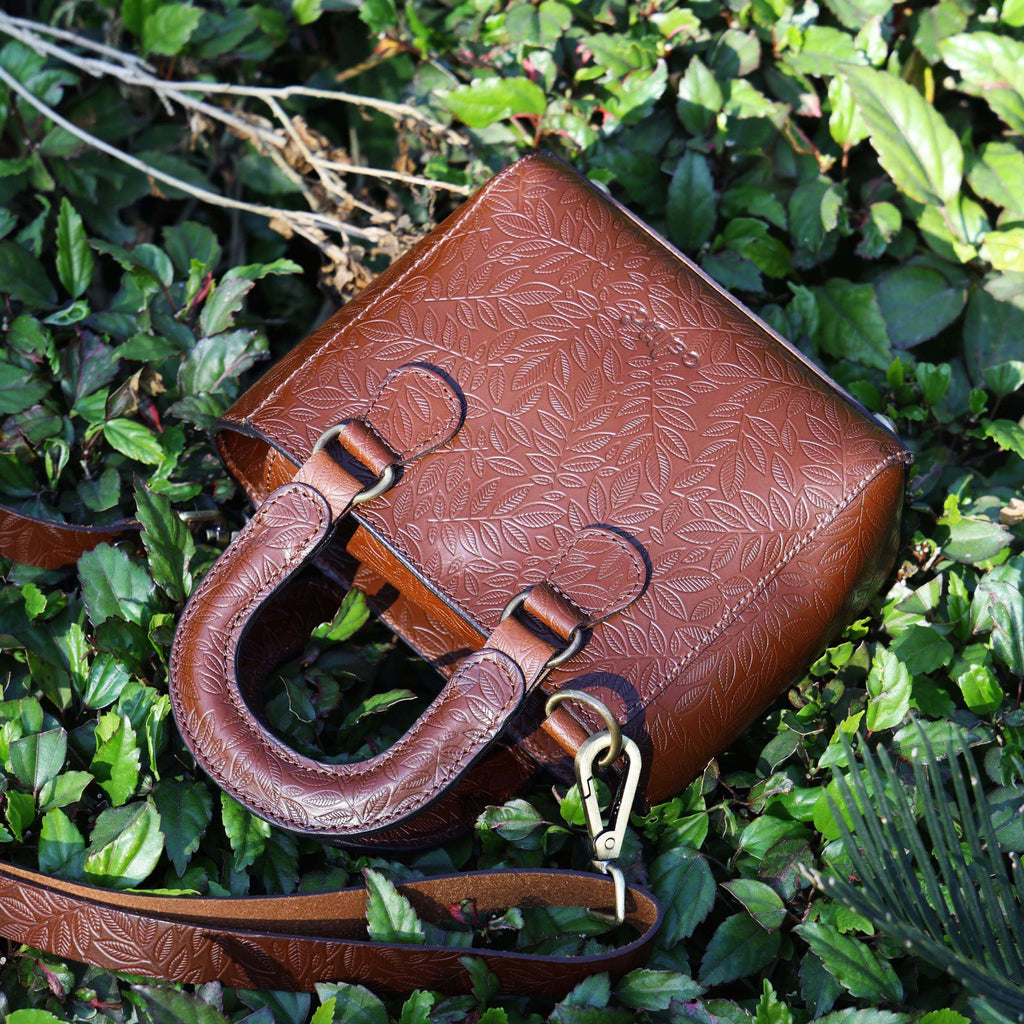 Genuine Leather Mini Tote Crossbody Bag Z94766