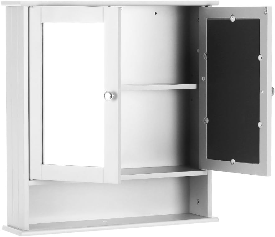 Wall Mount Cabinet with Glass Doors & Shelves Q373535