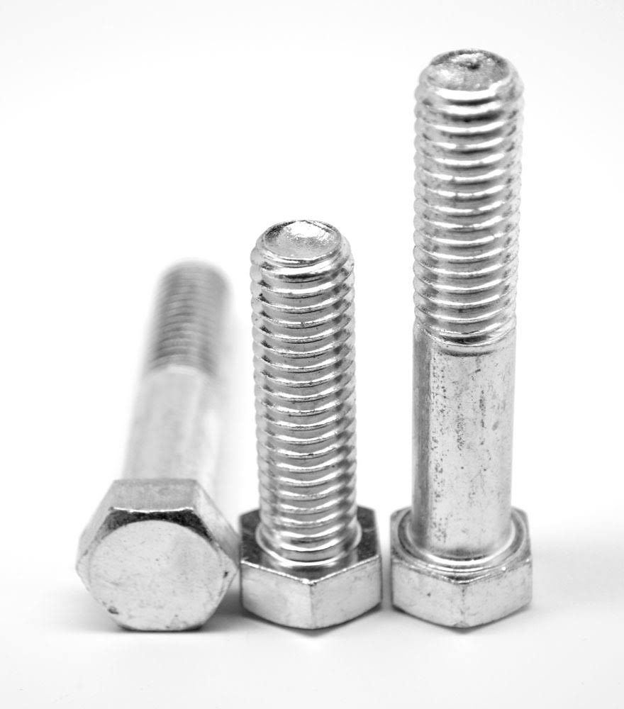 1/4x22-20 x 2x22 (PT) Coarse Thread Grade 2 Hex Cap Screw Low Carbon Steel Zinc Plated Y2856